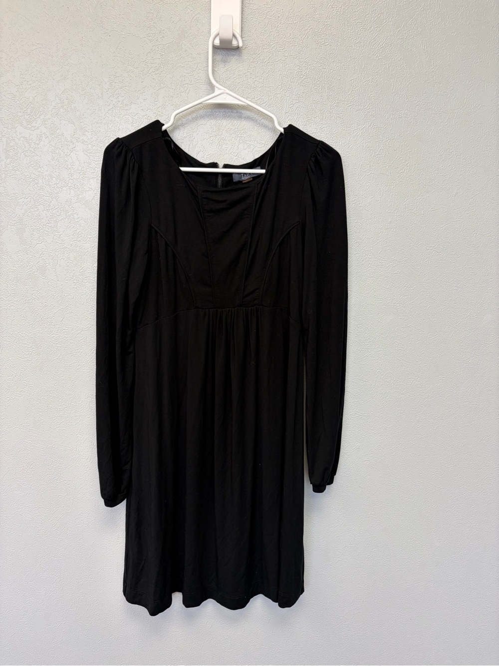 Tart Maternity Black Long-Sleeve V-Neck Empire-Waist Dress